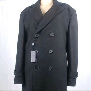 BRAVEMAN SINGLE BREASTED WOOL BLEND XL OVER COAT
